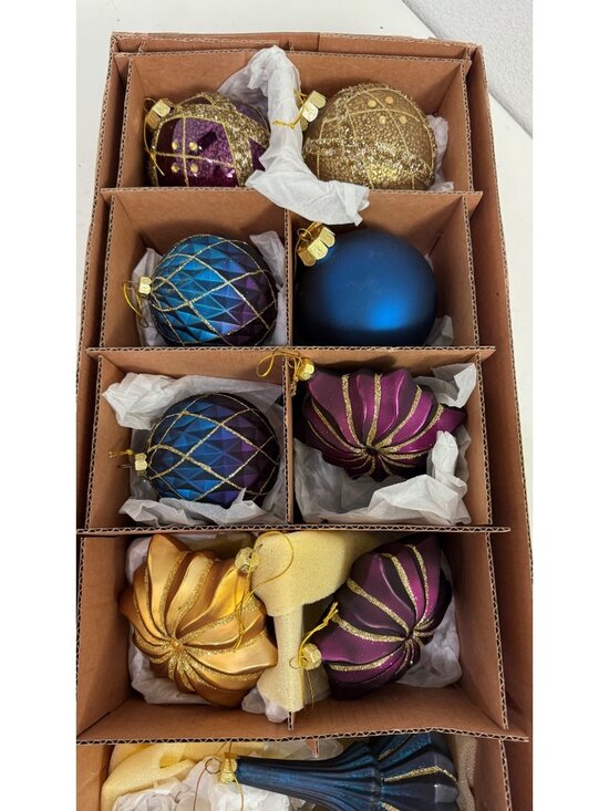 Balsam Hill Other - Balsam Hill Napa Jewel Ornament Set Of 9 Christmas Decorations 4000975